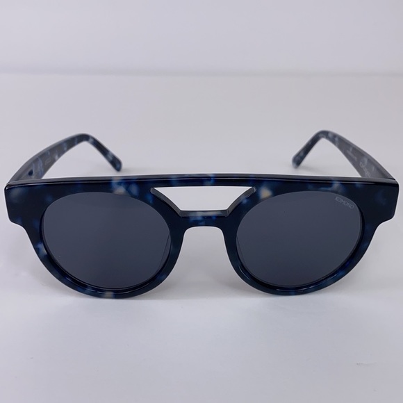 New KOMONO DREYFUSS Blue Black tortoise Sunglasses NWT round - Picture 13 of 16
